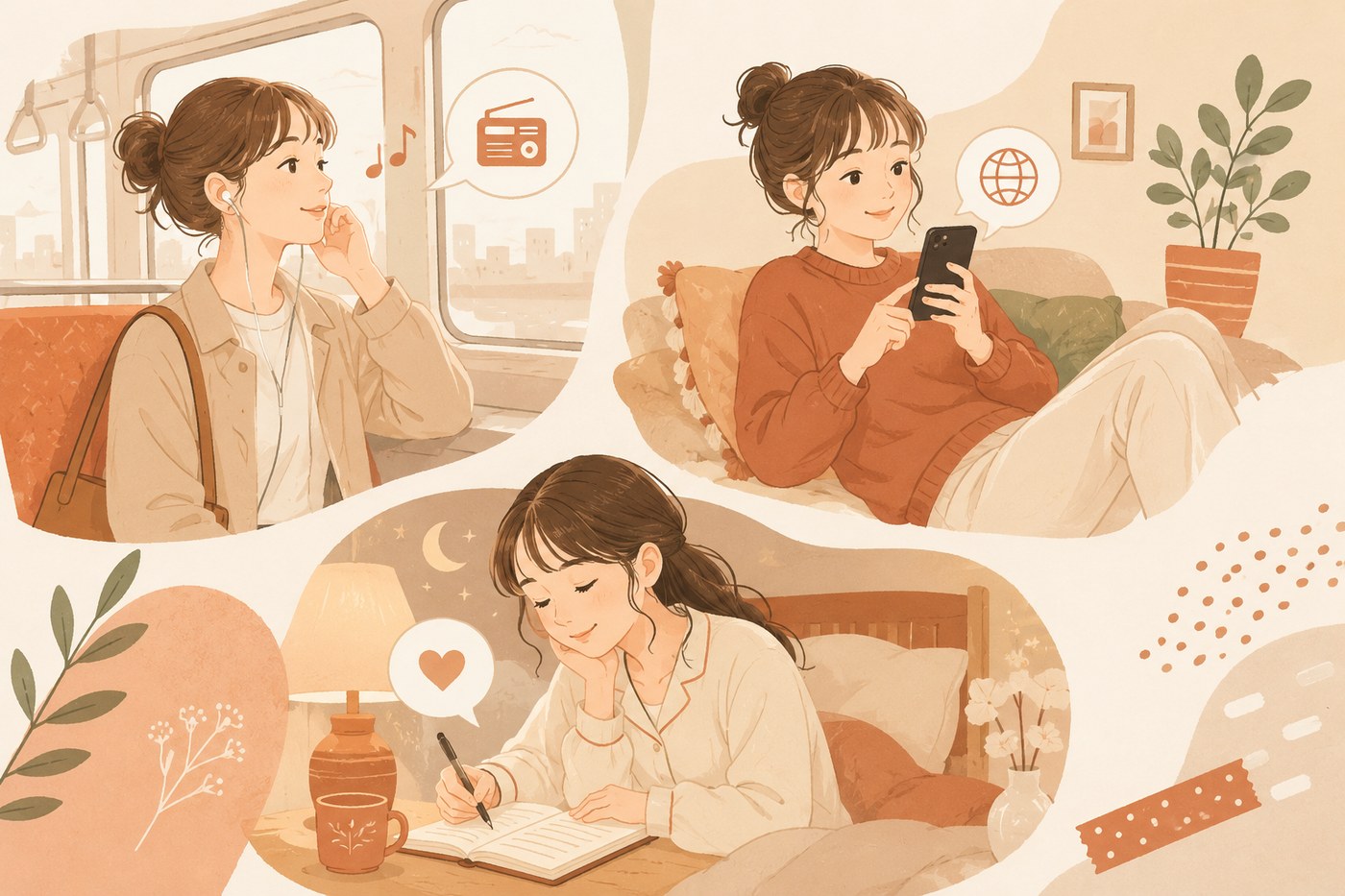 スキマ時間にスペイン語を楽しむ3つのシーン