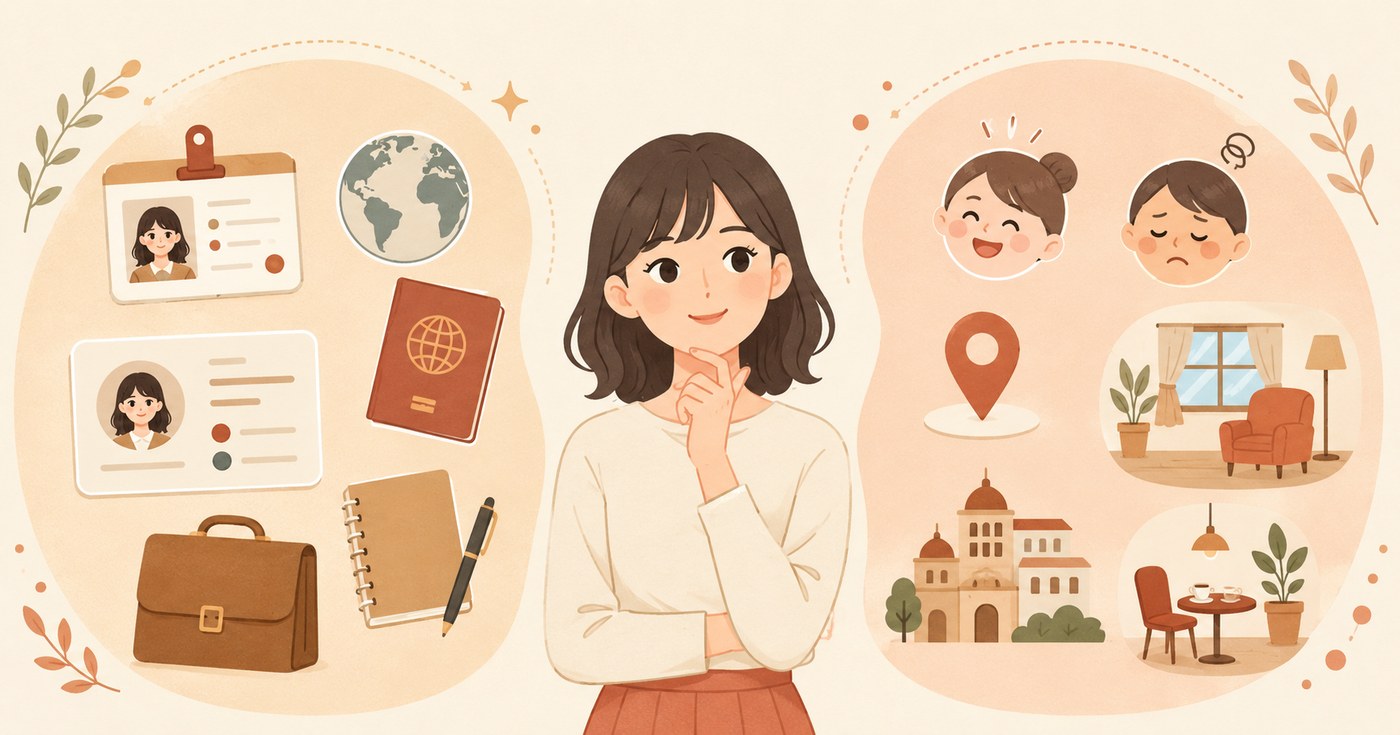 serとestarの違いを表す対比イラスト